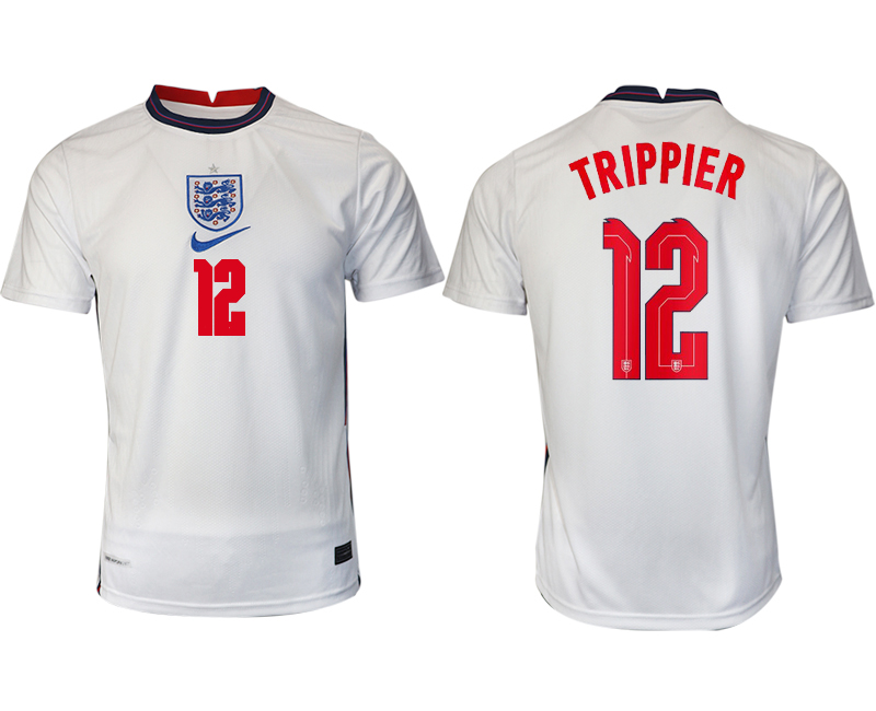 Men 2021 Europe England home AAA version #12 soccer jerseys